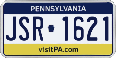 PA license plate JSR1621