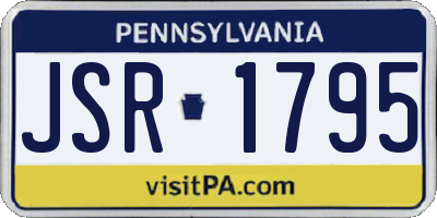 PA license plate JSR1795