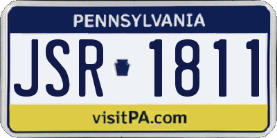 PA license plate JSR1811