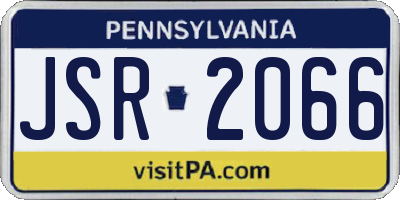 PA license plate JSR2066