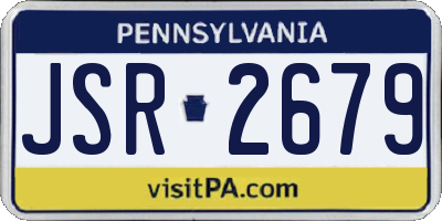 PA license plate JSR2679