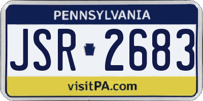 PA license plate JSR2683