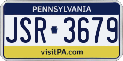 PA license plate JSR3679
