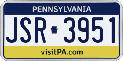 PA license plate JSR3951