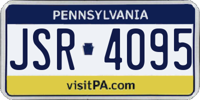 PA license plate JSR4095