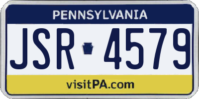 PA license plate JSR4579