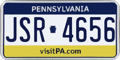 PA license plate JSR4656
