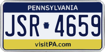PA license plate JSR4659