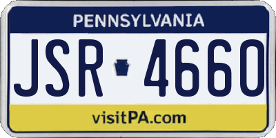 PA license plate JSR4660