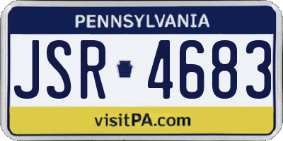 PA license plate JSR4683