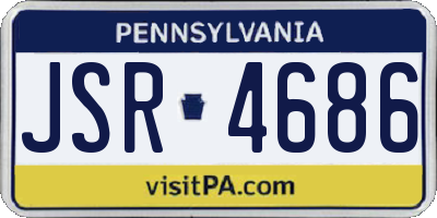 PA license plate JSR4686