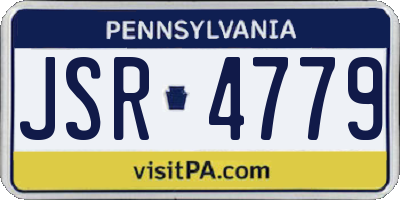 PA license plate JSR4779