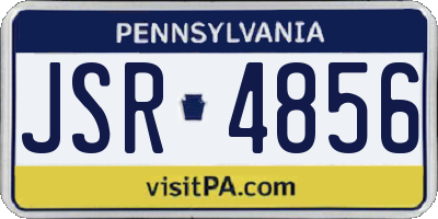PA license plate JSR4856