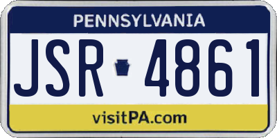 PA license plate JSR4861