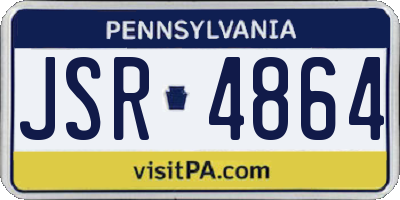 PA license plate JSR4864