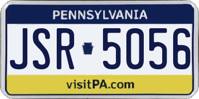 PA license plate JSR5056