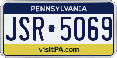 PA license plate JSR5069