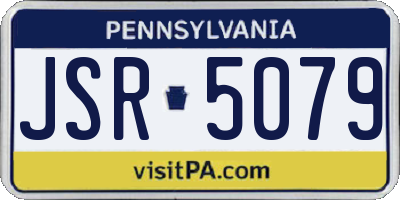 PA license plate JSR5079