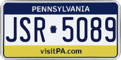 PA license plate JSR5089