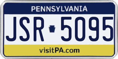 PA license plate JSR5095