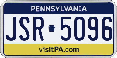 PA license plate JSR5096