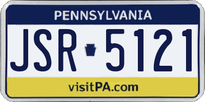 PA license plate JSR5121