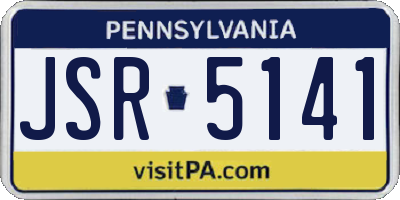 PA license plate JSR5141