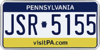 PA license plate JSR5155