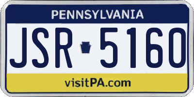 PA license plate JSR5160