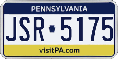 PA license plate JSR5175