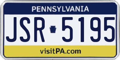 PA license plate JSR5195