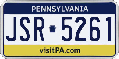 PA license plate JSR5261