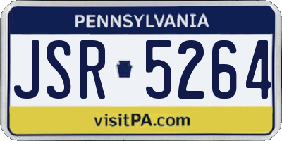 PA license plate JSR5264