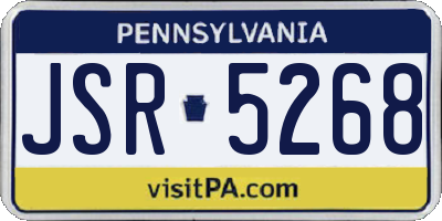 PA license plate JSR5268