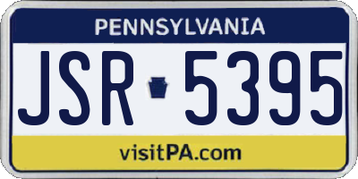PA license plate JSR5395
