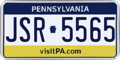 PA license plate JSR5565