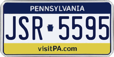 PA license plate JSR5595