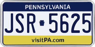 PA license plate JSR5625