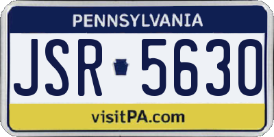 PA license plate JSR5630