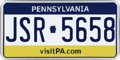 PA license plate JSR5658