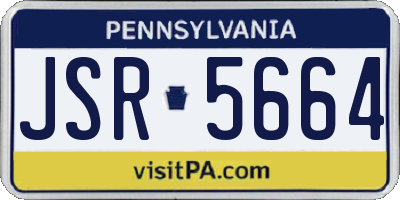 PA license plate JSR5664
