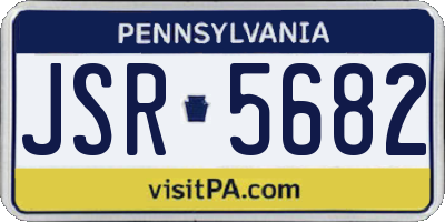 PA license plate JSR5682