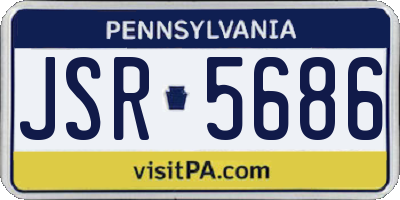 PA license plate JSR5686