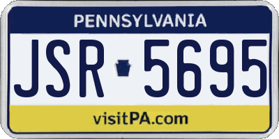 PA license plate JSR5695