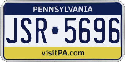 PA license plate JSR5696
