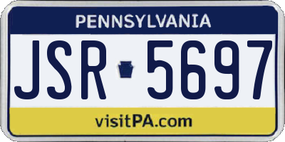 PA license plate JSR5697