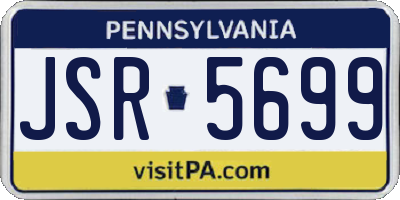 PA license plate JSR5699