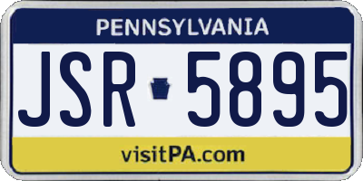 PA license plate JSR5895