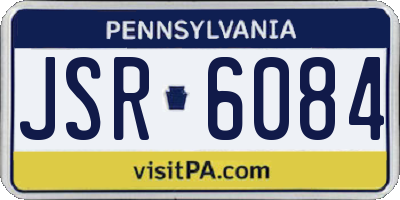 PA license plate JSR6084
