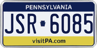 PA license plate JSR6085
